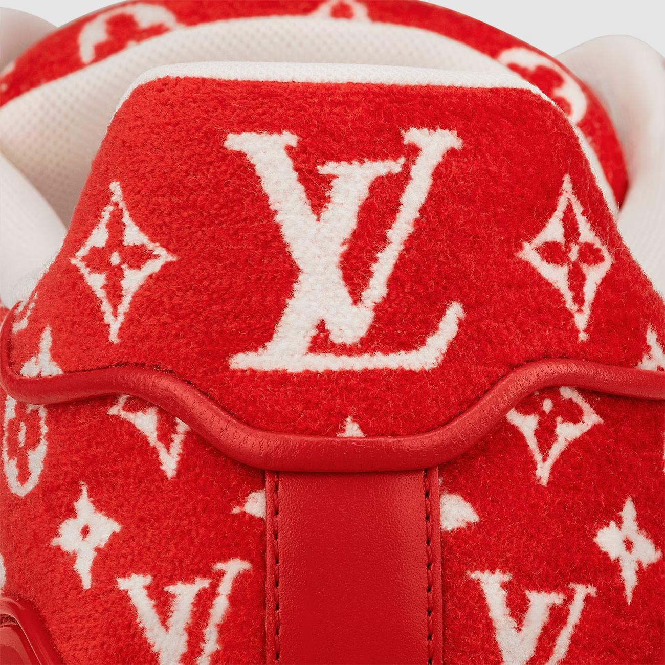 Giày Louis Vuitton Thể Thao LV Trainer Nam Đỏ Trắng